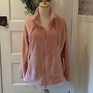 Jason Maxwell large pink fuzzy zipper jacket